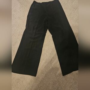 GO SILK Women's washable Silk Black Wide Leg Pants Never Worn!